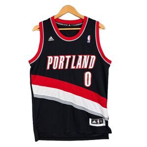 VTG Portland Trail Blazers Damian Lillard #0 Adidas Basketball Jersey Medium